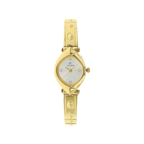 Titan Quartz Analog Silver Dial Stainless Steel Strap Watch for Women (NT2417YM01)
