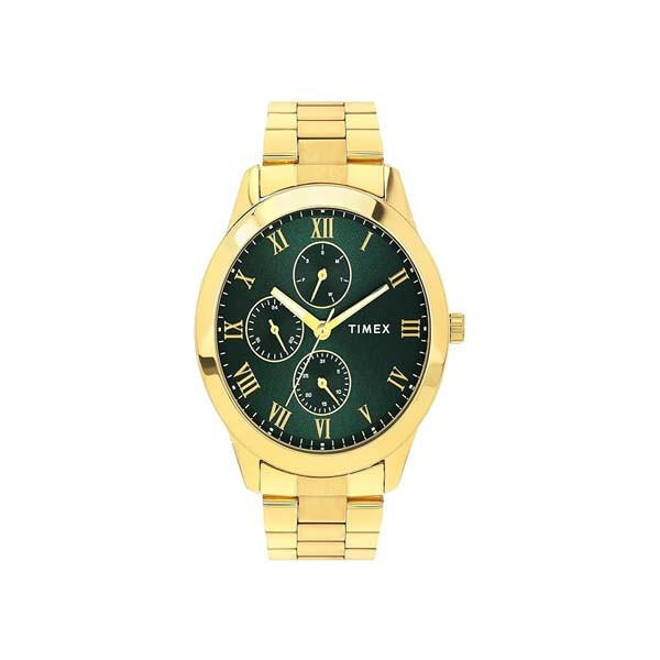 TIMEX Men Green Round Dial Analog Watch  (TWEG18527)