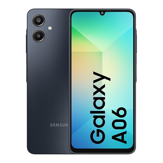 Samsung Galaxy A06 (Black, 4GB RAM, 64GB Storage)