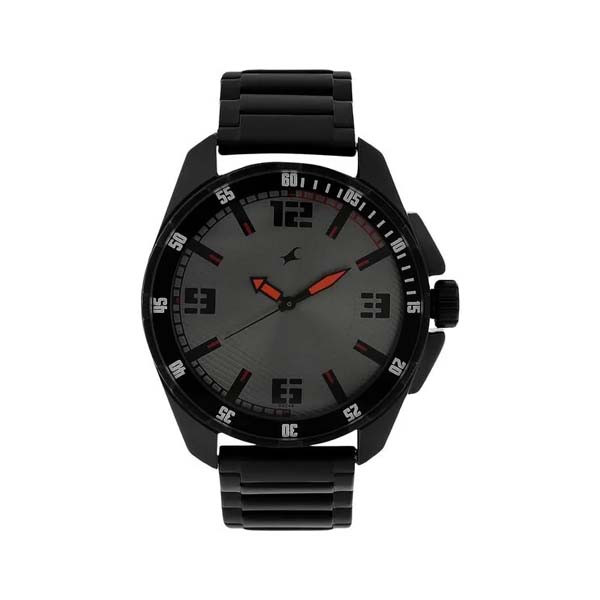 Fastrack Quartz Analog Grey Dial Stainless Steel Strap Watch for Guys (NR3084NM01)