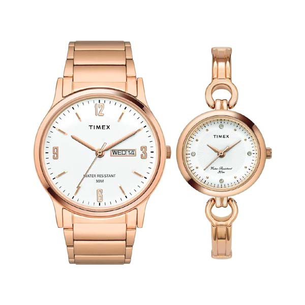 TIMEX Pairs Round Dial Analog Watch (TW00PR263)