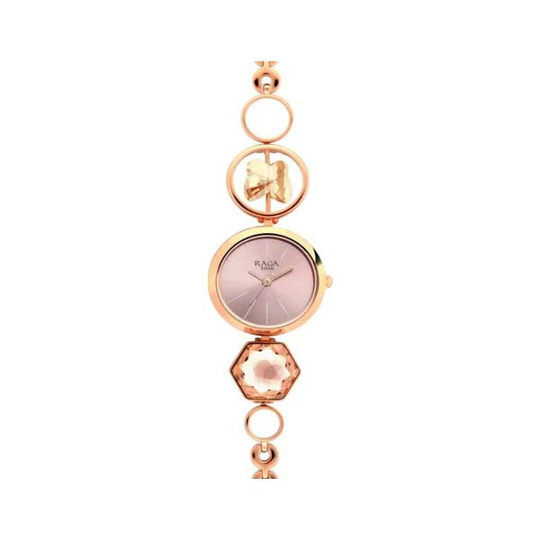 Raga Women's Grace Watch: Mother of Pearl Dial & Ornate Bracelet (NT2606WM09)